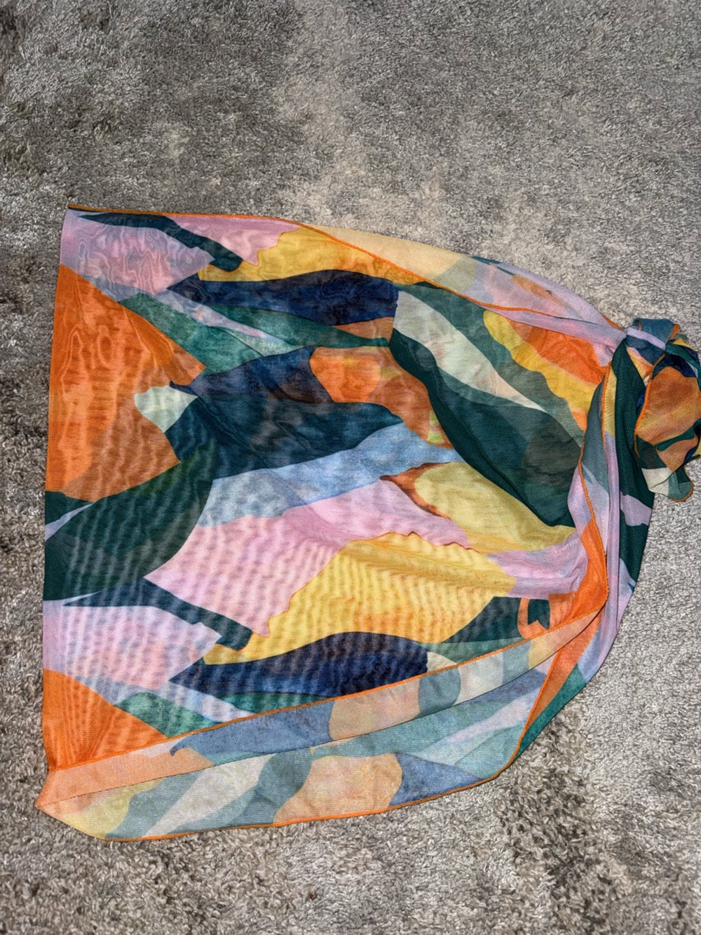 Colorful Abstract Swimsuit Sarong